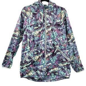 Lululemon Miss Misty II Iridescent Multicolored Jacket Lightweight Hood Size 8/M